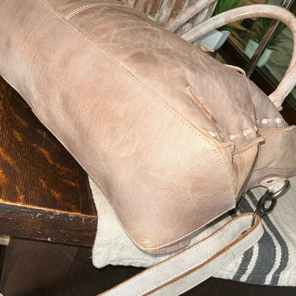 Bed Stu Rockababy Satchel Crossbody Shoulder Bag Icicle Rustic Nectar Lux $295 - Picture 9 of 14